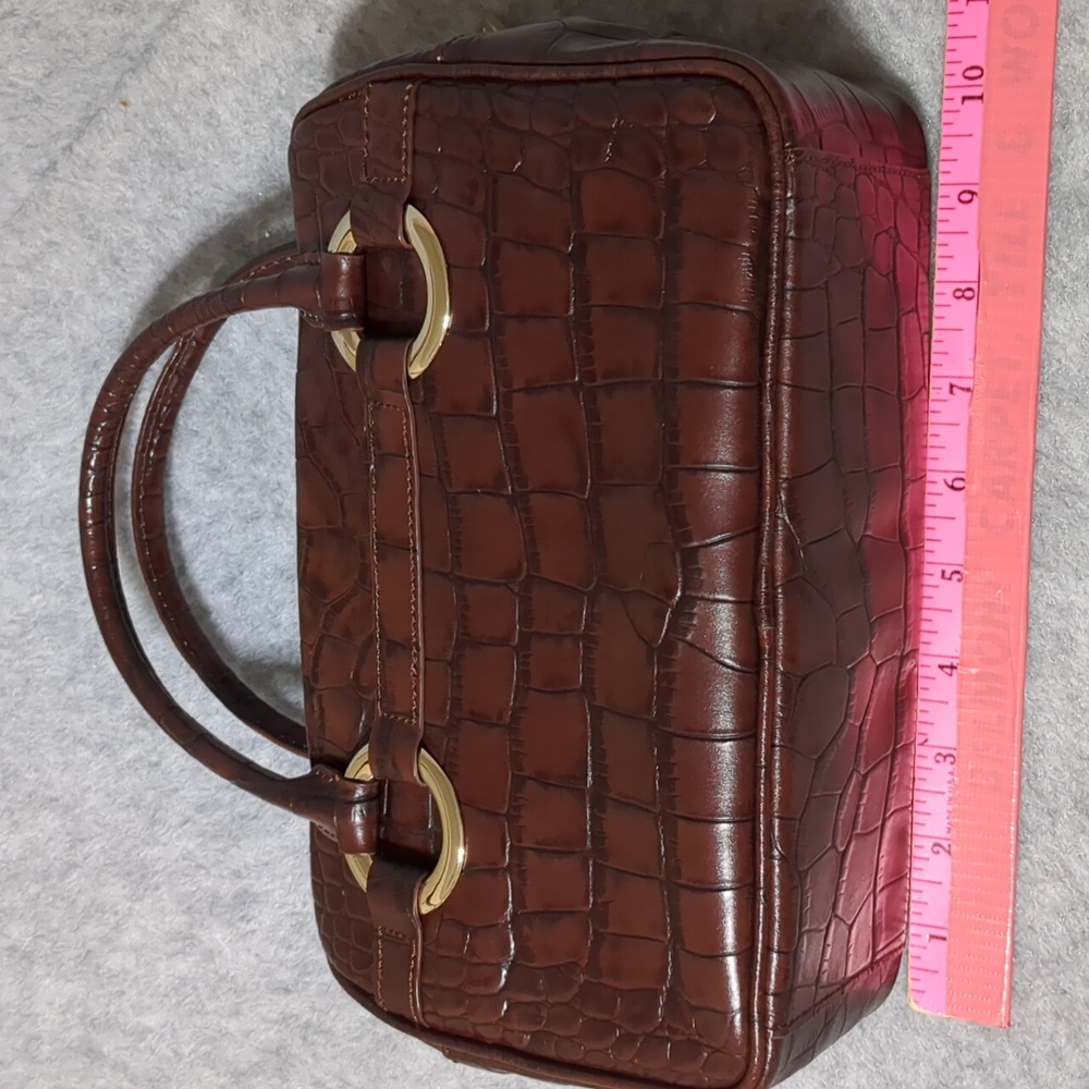 Antonio Melani Brown Leather Handbag - Picture 10 of 13